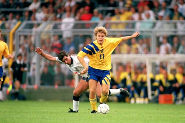 Pompey's coach driver bore a resemblance to former Sweden international Tomas Brolin