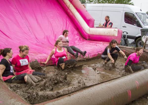 Competitors in the Race for Life Pretty Muddy event Picture: Lee Hellwing