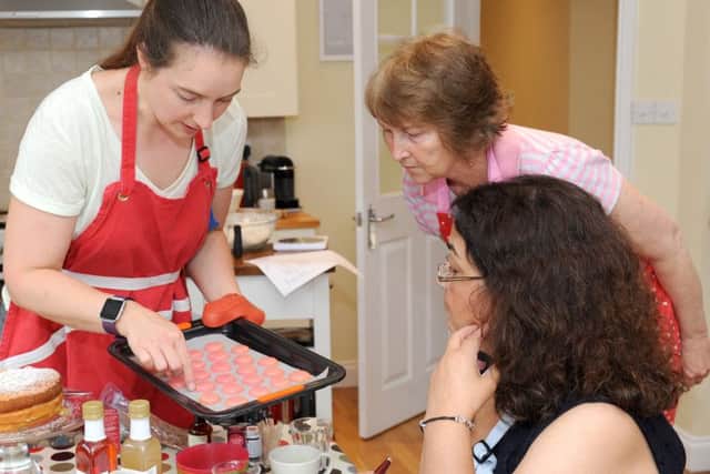 Barbara Crick from Emsworth Cookery School (left) with Siriol Seabrook and Velma Parker