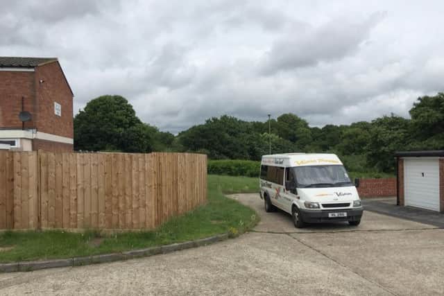 A plot of land which will be built on in Southfield Walk, Warren Park