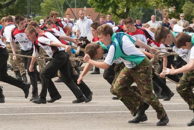 Itchen College Start their run for home closely challenged by one of the other teams Pictures: Keith Woodland