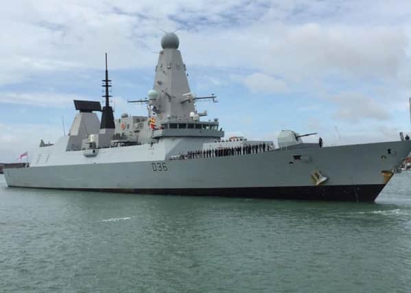 HMS Defender arrives back in Portsmouth today Picture: Loughlan Campbell