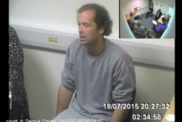 Matthew Daley being interviewed by police. Picture: Sussex Police SUS-160516-163114001
