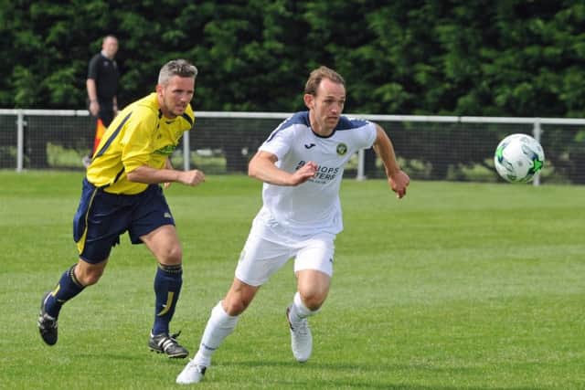 James Hayter scored twice for the Hawks at Moneyfields. Picture: Ian Hargreaves (160976-01)