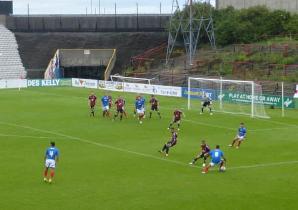 Action from Pompey's 2-0 win over Bohemians   Picture: Neil Allen