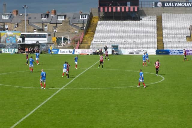 Pompey in action at Bohemians yesterday    Picture: Neil Allen