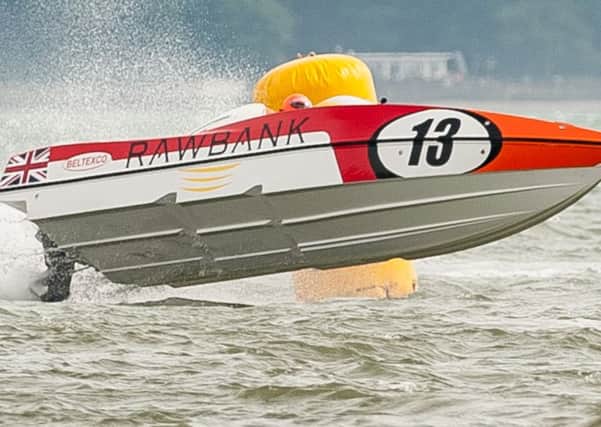 One of the powerboats in action at Stokes Bay			Pictures: Keith Woodland (160992-250)