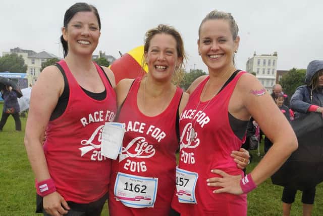 From left, Rachel Horler, Julie Dean and Danielle Milasinovic  (160710-5483)