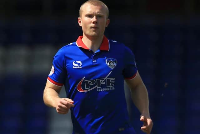 Pompey striker Curtis Main