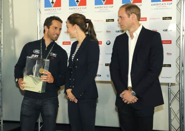 Last year's America's Cup races presentations by the Duke and Duchess of Cambridge, Kate and William. Pictured is Sir Ben Ainslie of Land Rover BAR

Picture: Paul Jacobs