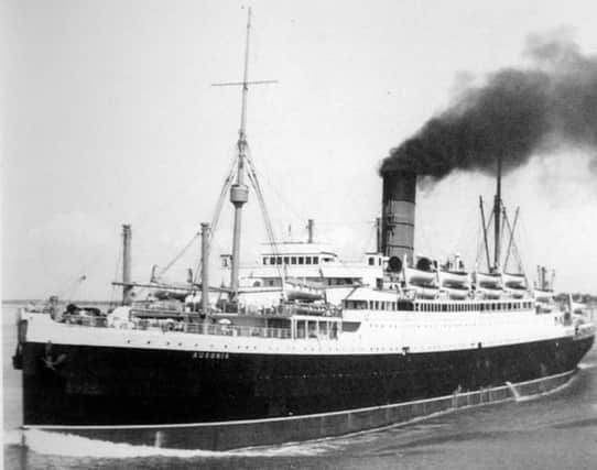 Ausonia in her heyday as a Cunard cruiser.