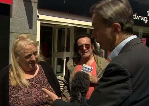 Gosport residents are interviewed by BBC News on Theresa May becoming prime minister
