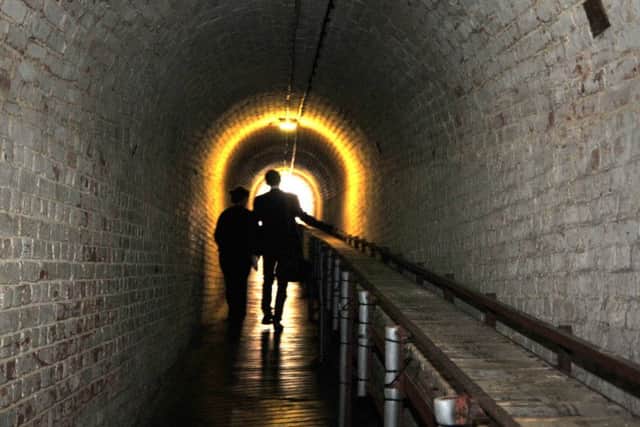 Tunnels under Fort Nelson