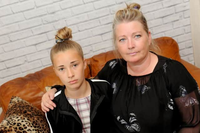 Karen Knight from Fareham, is refusing to send her daughter Hannah to school after Hannah was told to remove her eyebrow make-up