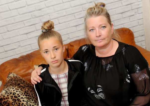 Karen Knight from Fareham, is refusing to send her daughter Hannah to school after Hannah was told to remove her eyebrow make-up