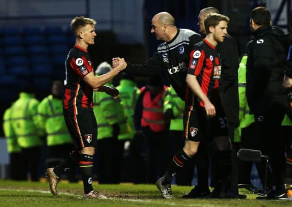 Matt Ritchie returned to Fratton Park with Bournemouth to face Paul Cook's Blues in January. Picture: Joe Pepler