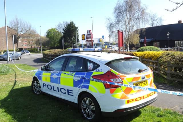 Police at the Toby Carvery in Hilsea