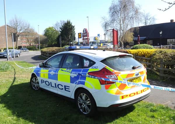 Police at the Toby Carvery in Hilsea