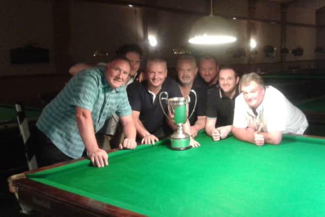 rom left, Copnor As Mick Hall, Lee Eden, Scott Compton, Jon Sunderland, Steve Toms, Mark Tillison, Kev Harding