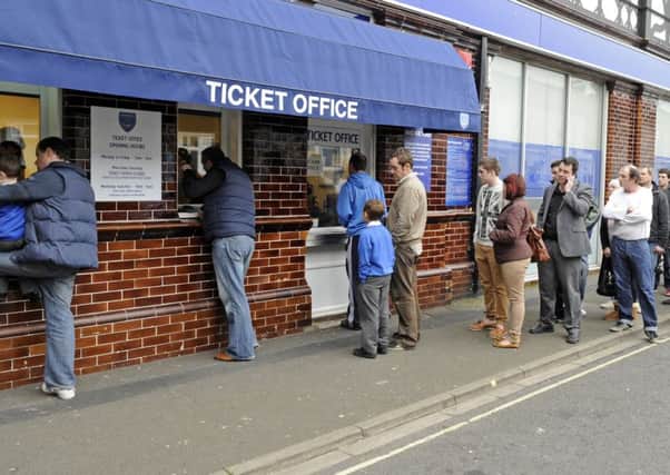 Pompey's ticket office cannot do business because of a BT fault