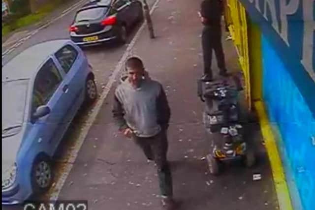 Police want to speak to this man after a thief took £95 from All About Tea