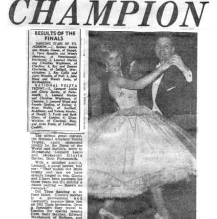 Gloria Davies  a champion dancer