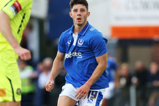 Pompey front man Conor Chaplin Picture: Joe Pepler