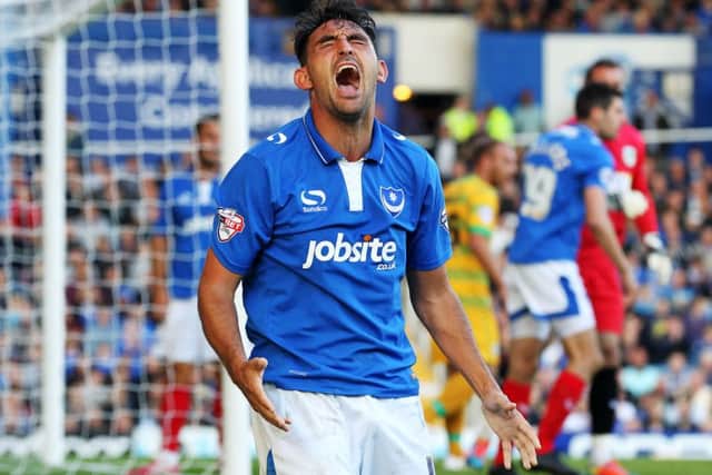 Gary Roberts shows his frustration during a goalless draw with Yeovil last season. Picture: Joe Pepler