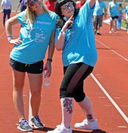 (left to right), students Beth Evans, and Emmie McGee.Picture Ian Hargreaves (160983-9)