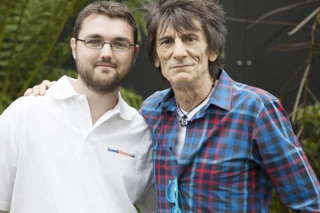 Scott Yates with Ronnie Wood
