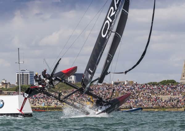 America's Cup racing off Southsea last year