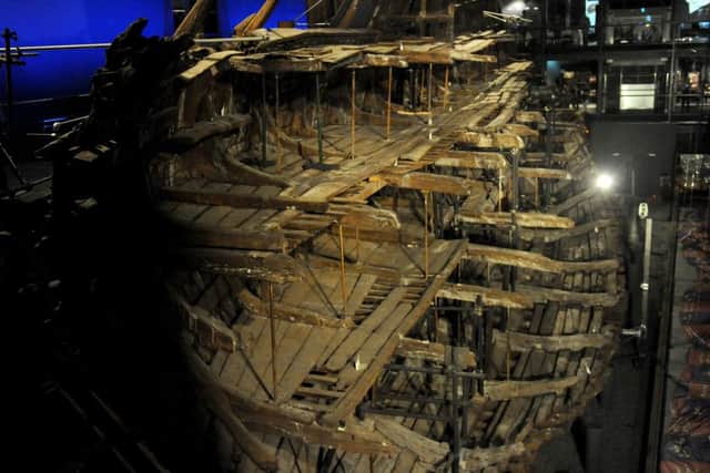 The unveiled Mary Rose 

Picture: Sarah Standing (161036-6866)