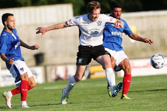 Salisbury held Pompey to a 2-2 draw. Picture: Joe Pepler