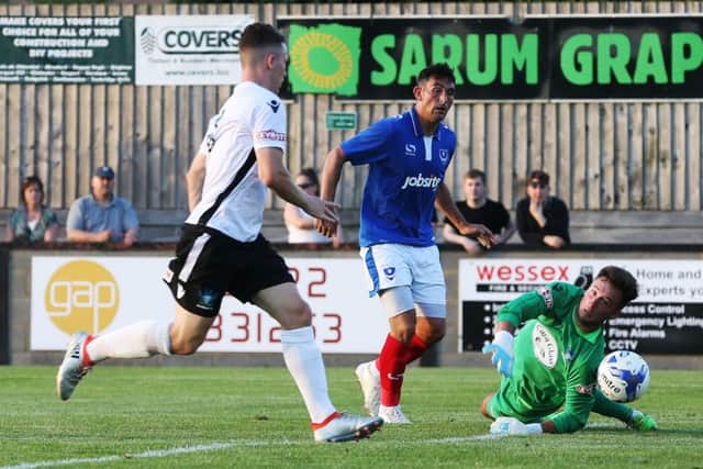 The influential Gary Roberts scored Pompey's second goal at Salisbury. Picture: Joe Pepler
