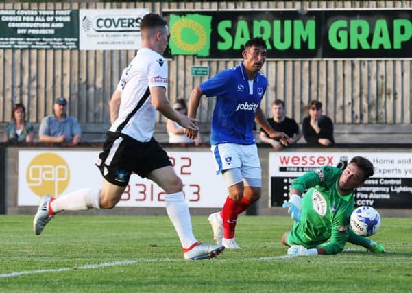 The influential Gary Roberts scored Pompey's second goal at Salisbury. Picture: Joe Pepler