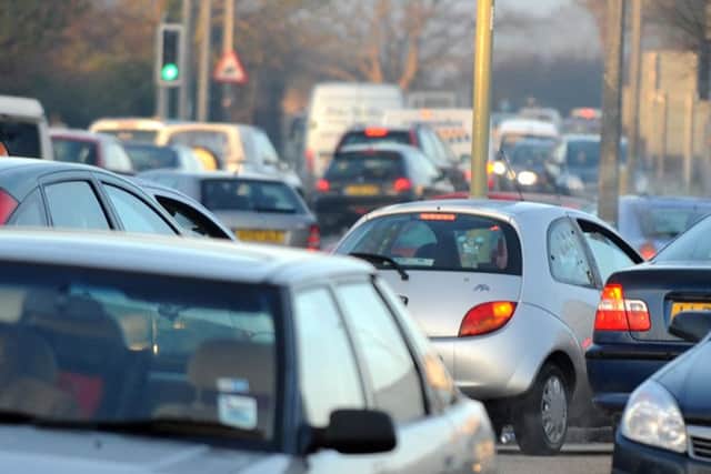 Traffic congestion in Newgate Lane, between Fareham and Gosport
