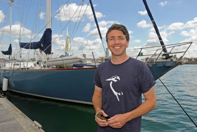 James Barnett and his yacht Klaus Stortebeker