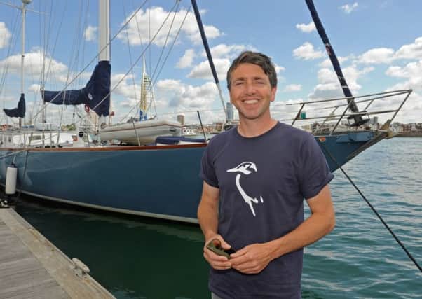 James Barnett and his yacht Klaus Stortebeker