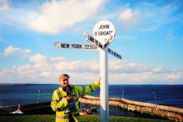 Peter Youngs at the end of his marathon
