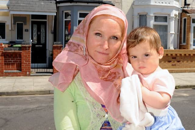 Melissa Ghomi (33), from Southsea, and her daughter Layla, one