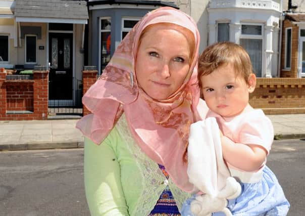 Melissa Ghomi (33), from Southsea, and her daughter Layla, one