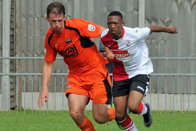 Josh Carmichael in pre-season action for Gosport Borough against Woking. Picture Ian Hargreaves
