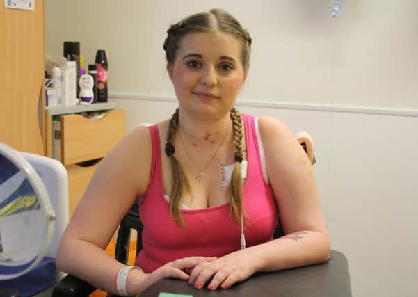 Charlotte Grace, 22, from Fareham, suffered a stroke and is thanking the team of doctors and nurses at QA Hospital for their care