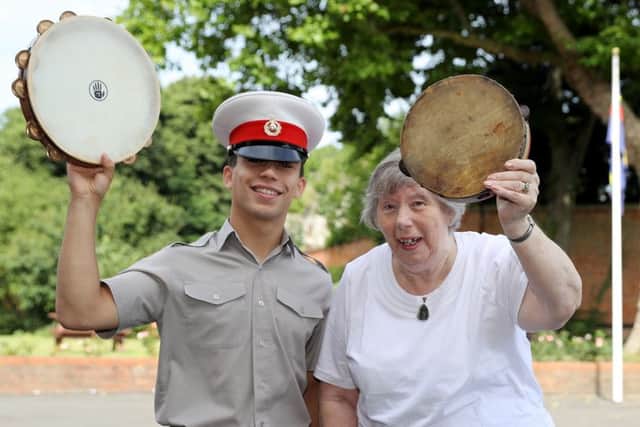 Musician Richard Sharp with Marian Le May