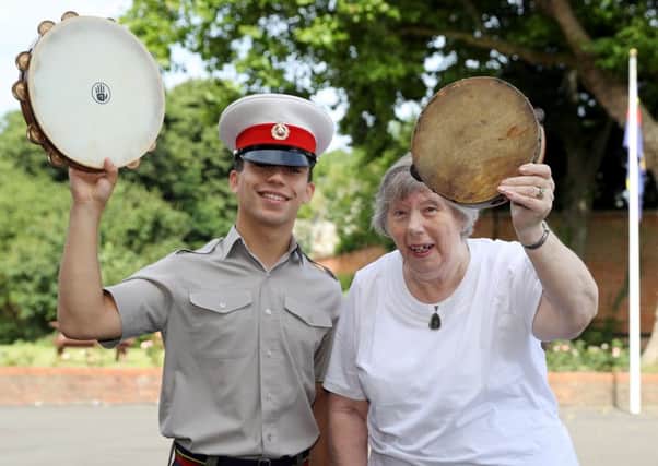 Musician Richard Sharp with Marian Le May