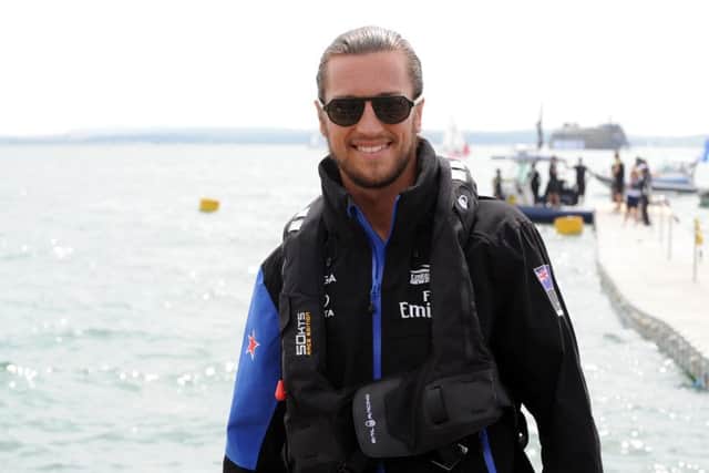 Christian Burgess got a taste of the America's Cup. Picture: Sarah Standing