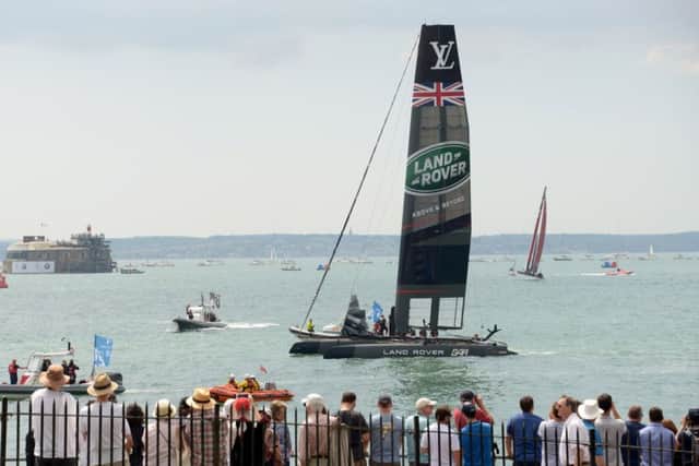 Spectators were out in force to witness Land Rover BAR & Co in action Picture: Paul Jacobs