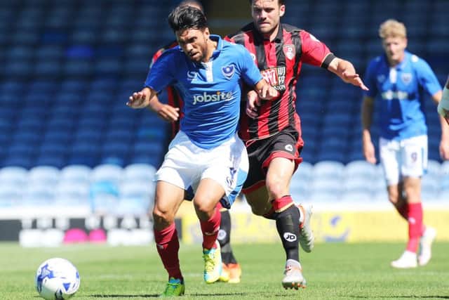 Danny Rose made his Fratton Park debut in today's draw with Bournemouth Picture: Joe Pepler