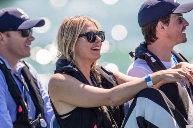 Maria Sharapova out in the Solent    Picture: Â©Sportography.tv
