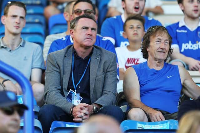 Alan McLoughlin watching his benefit game from the stands. Picture: Joe Pepler